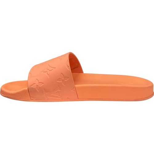 LOUIS VUITTON Waterfront Mules Sangals Orange Monogram Rubber VS1210 UK 5 US 6 - Picture 12 of 15