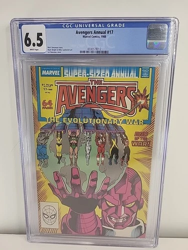 Marvel Comics Graded CGC 6.5 Super-Sized  The Avengers Annual # 17 1988