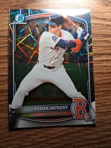 baseball cards 2025 Bowman Chrome Roman Anthony Laser Refractor  # BCP 167