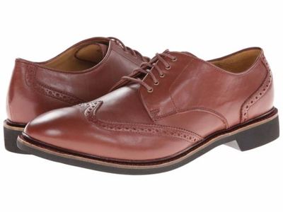 COLE HAAN PHINNEY WINGTIP OXFORD BROWN LEATHER SHOES SIZE 11  display picture 1