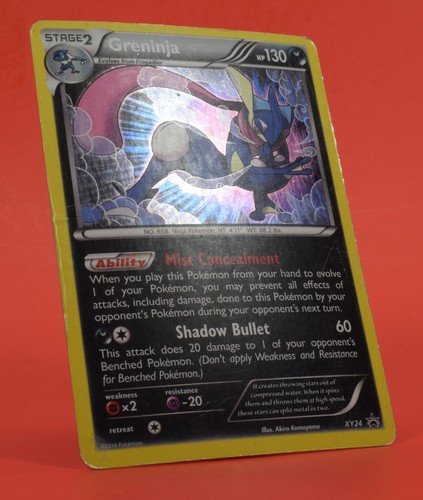 Pokemon Juego de Cartas Coleccionables Tarjeta Inglés XY Promociones Greninja XY24 Holo - Imagen 3 de 4