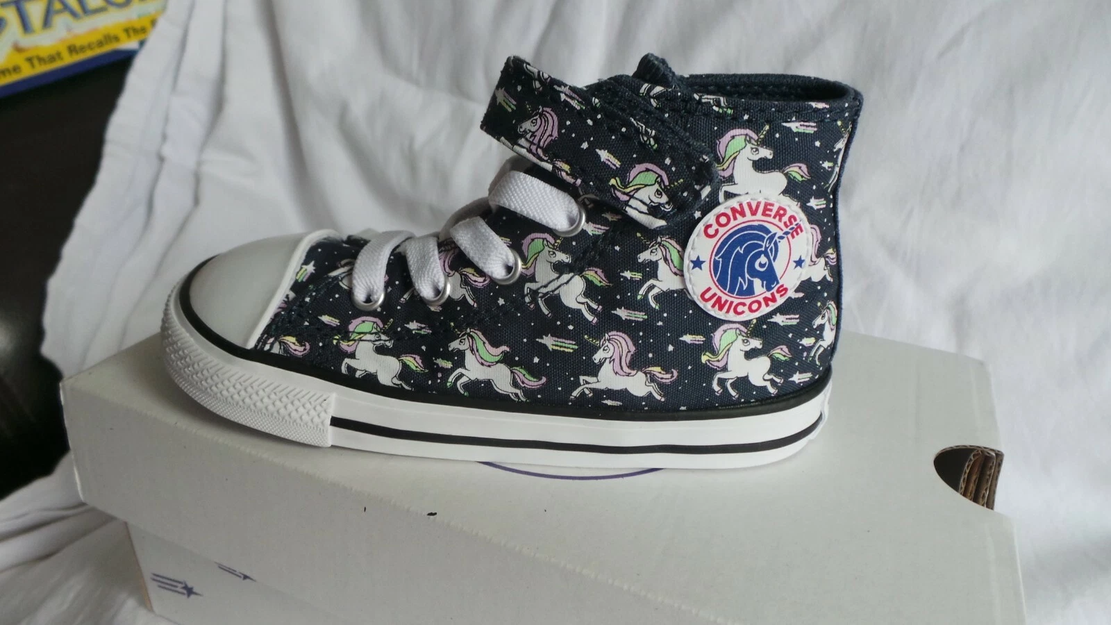NUOVISSIMO in scatola Ltd Ed Converse Kids CTAS stampa unicorno Hi trainer UK 5 EU 21