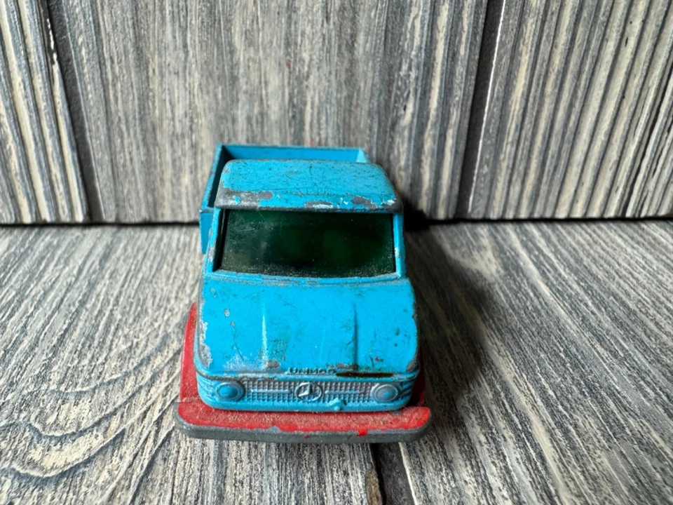 Modelo de camión fundido a presión vintage Corgi Toys Bedford tipo S azul y rojo Foto 2 de 2