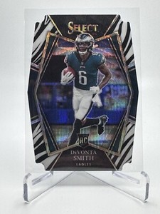 DeVonta Smith RC ZEBRA DIE-CUT SSP - 2021 Select Rookie PREMIER LEVEL #149