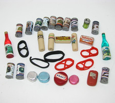 Dollhouse Miniature - 1:12 scale Food Items, lot Cheese Sausage Canned Deli