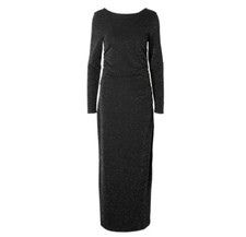 Selected Femme - Reversible Glitter Maxi Dress - Black - Medium