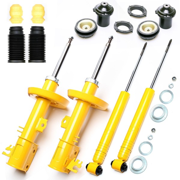 TA Sport-StoßDÄMpfer GAS 4X Vorne Hinten + 2 Domlager + Staubschutz Vectra B-image