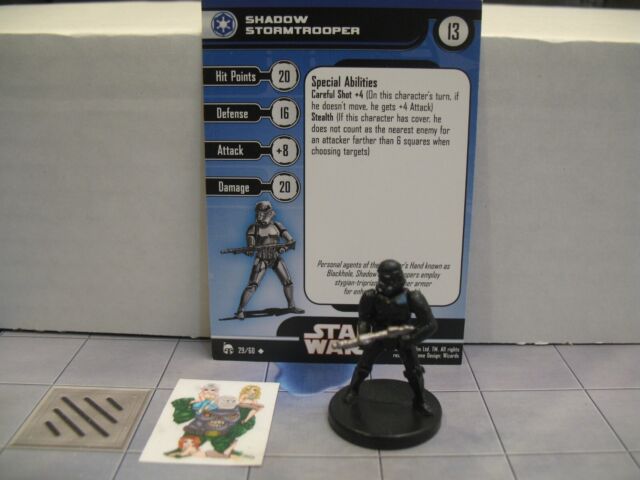 =Star Wars Miniatures LEGACY OF THE FORCE Shadow Stormtrooper 29/60 with card =