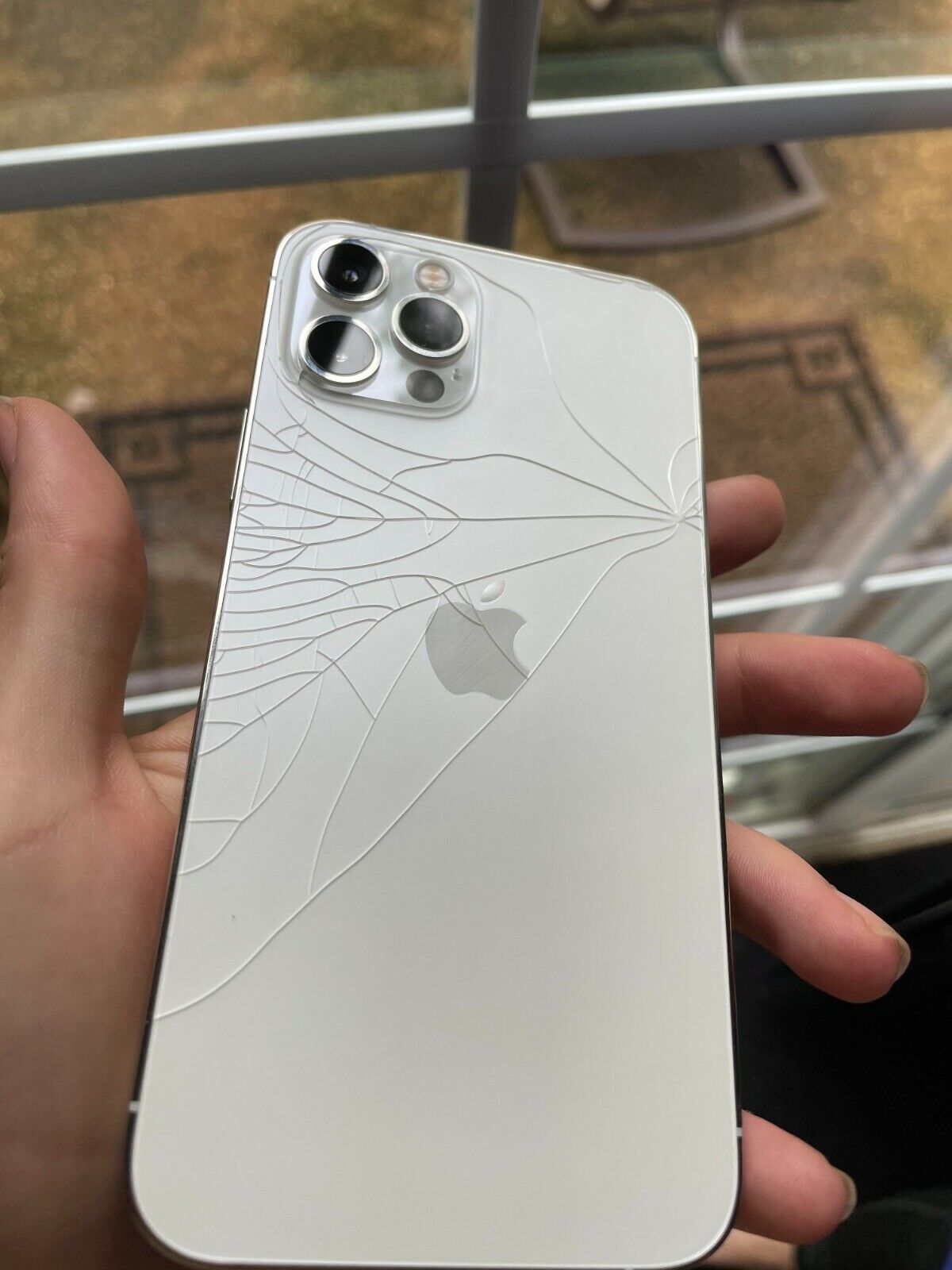 what are my repair options for cracked rear glass iPhone 12 Pro