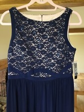 NW Nightway Navy Blue And Nude Lace&Sequin Dress.UK14. Wedding Guest/Bridesmaid