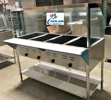 NEW 57" Commercial 4 Pan Steam Table Electric Food Warmer Open Well Buffet NSF