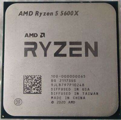 1pc CPU Processor AMD Ryzen 5 5600X R5-5600X 3.7GHz 6CORE 12Thr Socket AM4 65W 