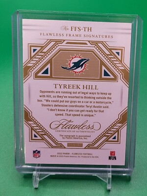 2022 Panini Flawless Tyreek Hill auto | eBay