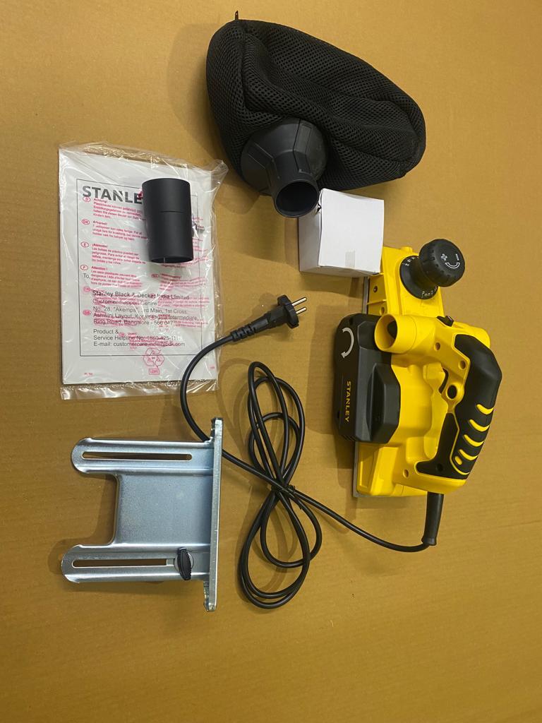 STANLEY STPP7502 750W 2mm Planer (Yellow and Black) with 2 TCT