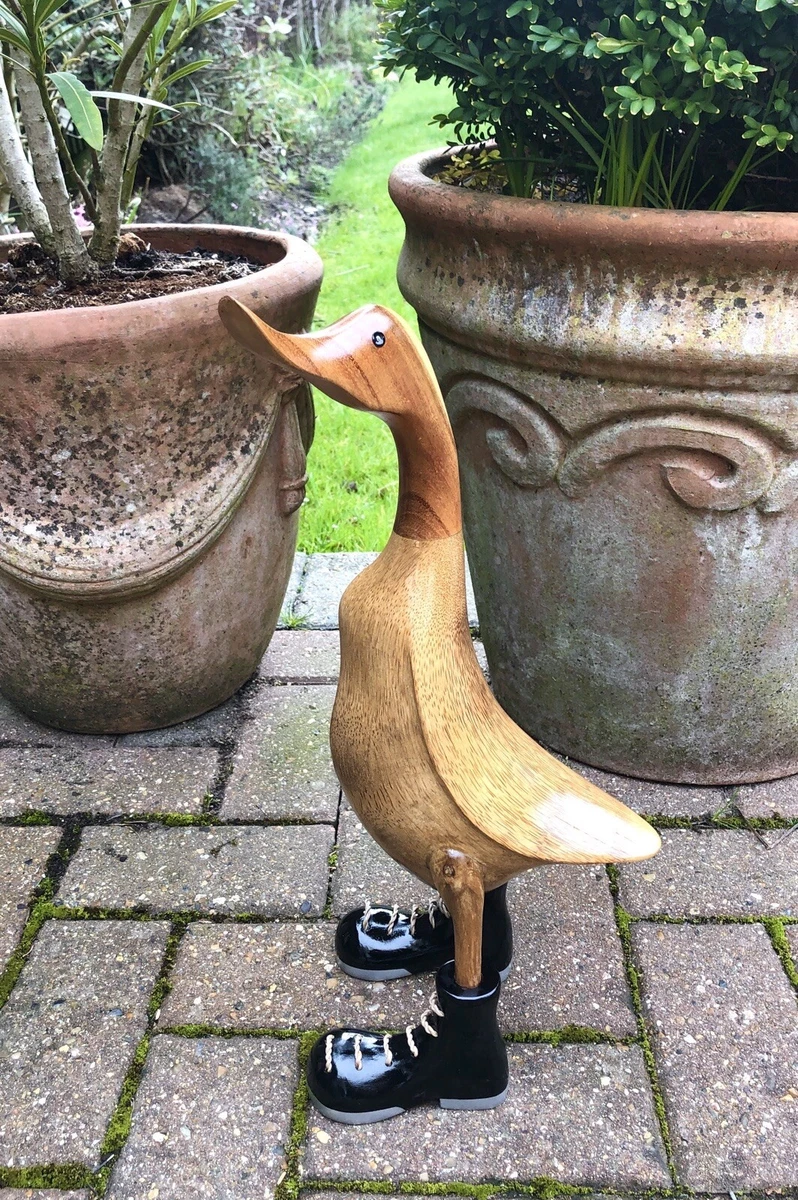 Wooden ducks with wellies ebay sale