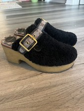 Coach Shearling Mules  Platform. Size 7, Great Condition