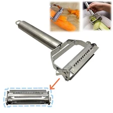 Stainless Steel Fruit and Vegetable Slicer Grater 3-in-1 Peeler Paring Knife