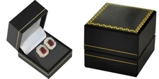 Wholesale 96 Classic Black Leatherette Earring Jewelry Display Gift Boxes