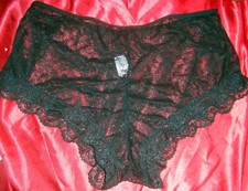 Sexy transparenter Pin Up Nylonslip XL ohne Zwickel Panty Slip Schl&uuml;pfer  (W30