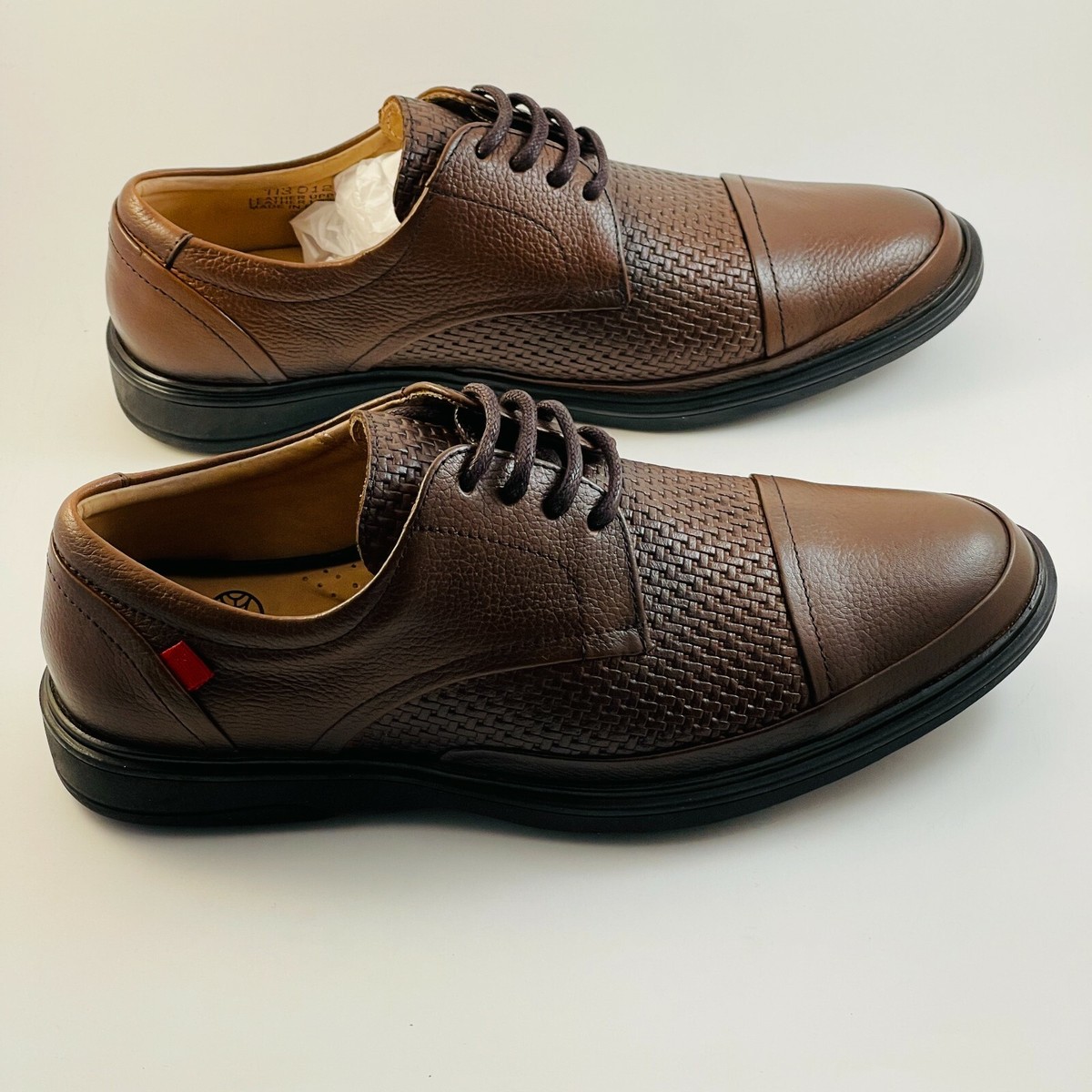 Mark Joseph NY Men Broad St Basket Whiskey Grainy Marc Joseph Mens Broad Street Whiskey Grainy Oxford Dress  main image 4