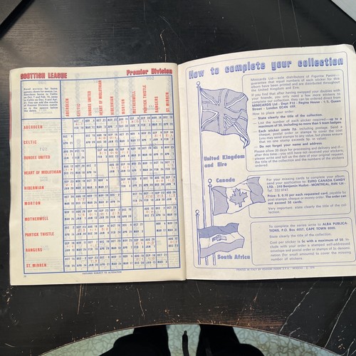 FOOTBALL 1979 Panini Sticker Album Book Soccer ENGLISH 1st/2nd DIVISION SCOTTISH - Picture 23 of 24