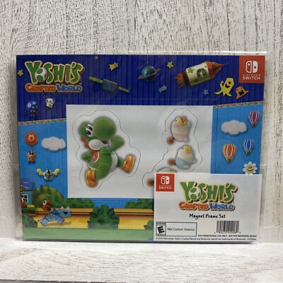 Nintendo Yoshi's Crafted World - 2 PCS Magnet Frame Set Promotional