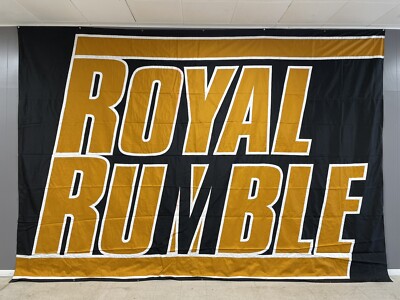 WWE Royal Rumble 2005 PPV Arena Banner Used Cena Batista McMahon