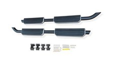 Black Side Steps Curved To Fit Land Rover Defender 110 2020+ Tubes 4x4 Accessory