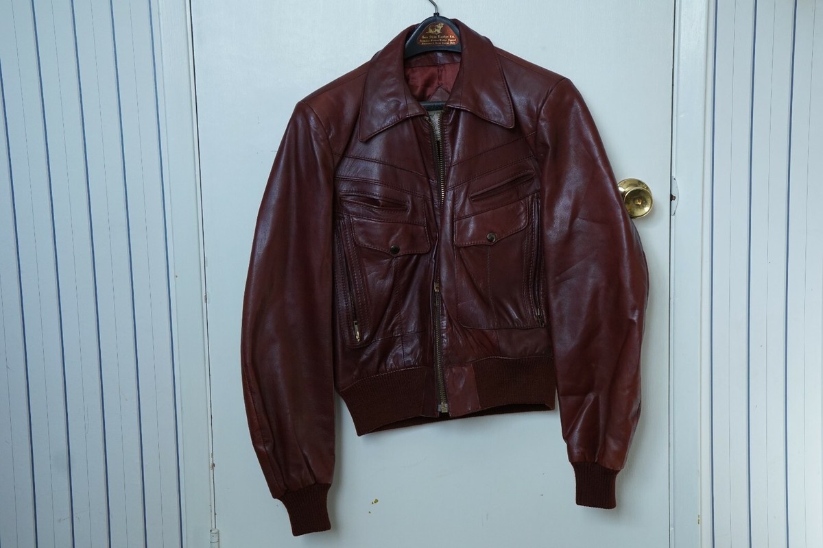Vintage Saxony Leather Jacket, GENUINE LEATHER | eBay Vintage Saxony Leather Jacket, GENUINE LEATHER | eBay