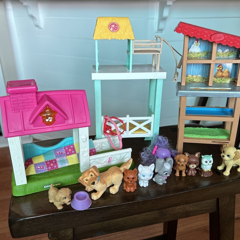 Barbie Mattel Chicken Coop/ Animal Rescue/ Little People Barbie Stable/  Animals
