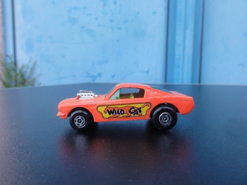 Matchbox Superfast WILD CAT DRAGSTER FORD MUSTANG Orange 8 Bodenpl.Schwarz Nr5 - Bild 3 von 12