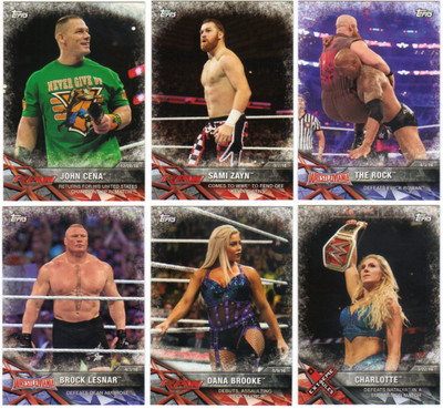 2017 Topps WWE Road To Wrestlemania Wrestling - Base Cards - Pick From #'s 1-100