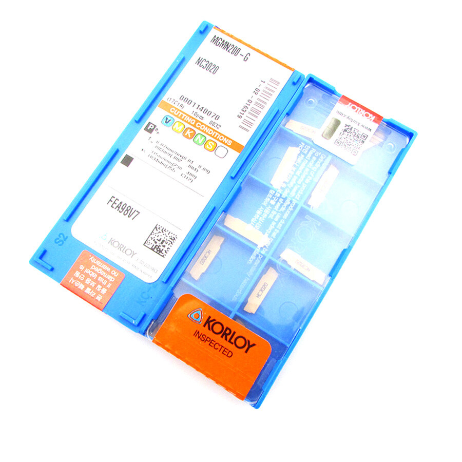OKE MGMN300-M OP1215 Carbide Cut-Off Inserts - 10-Piece Box For Stainless Steel CNC Machining 3 thumbnail image