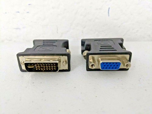 VGA Female to DVI-I (Dual Link) Male Adapter 2-Pack - NEW, US SELLER - Picture 1 of 4