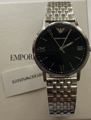 New Emporio Armani Quartz Black Dial Men's Watch AR11152 723763270151 | eBay