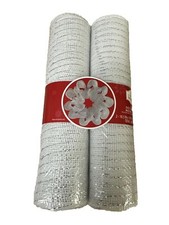 Holiday Time 36 Ft Decorative Mesh Fabric 2-10.5in X 18ft White