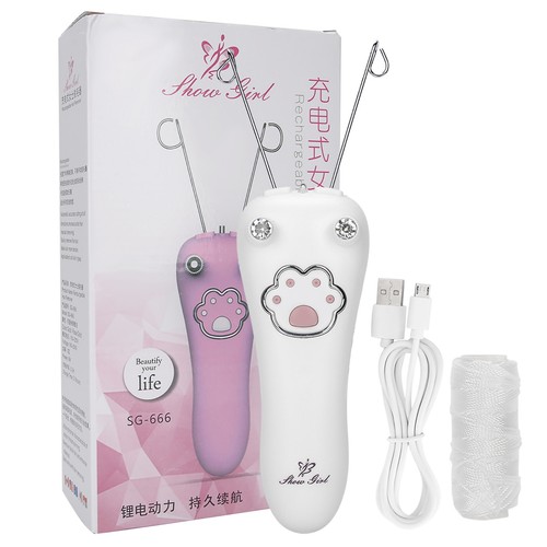 Electric Eyebrow Threading Epilator Cotton Facial Threader Hair Removal Tool - Picture 11 of 12