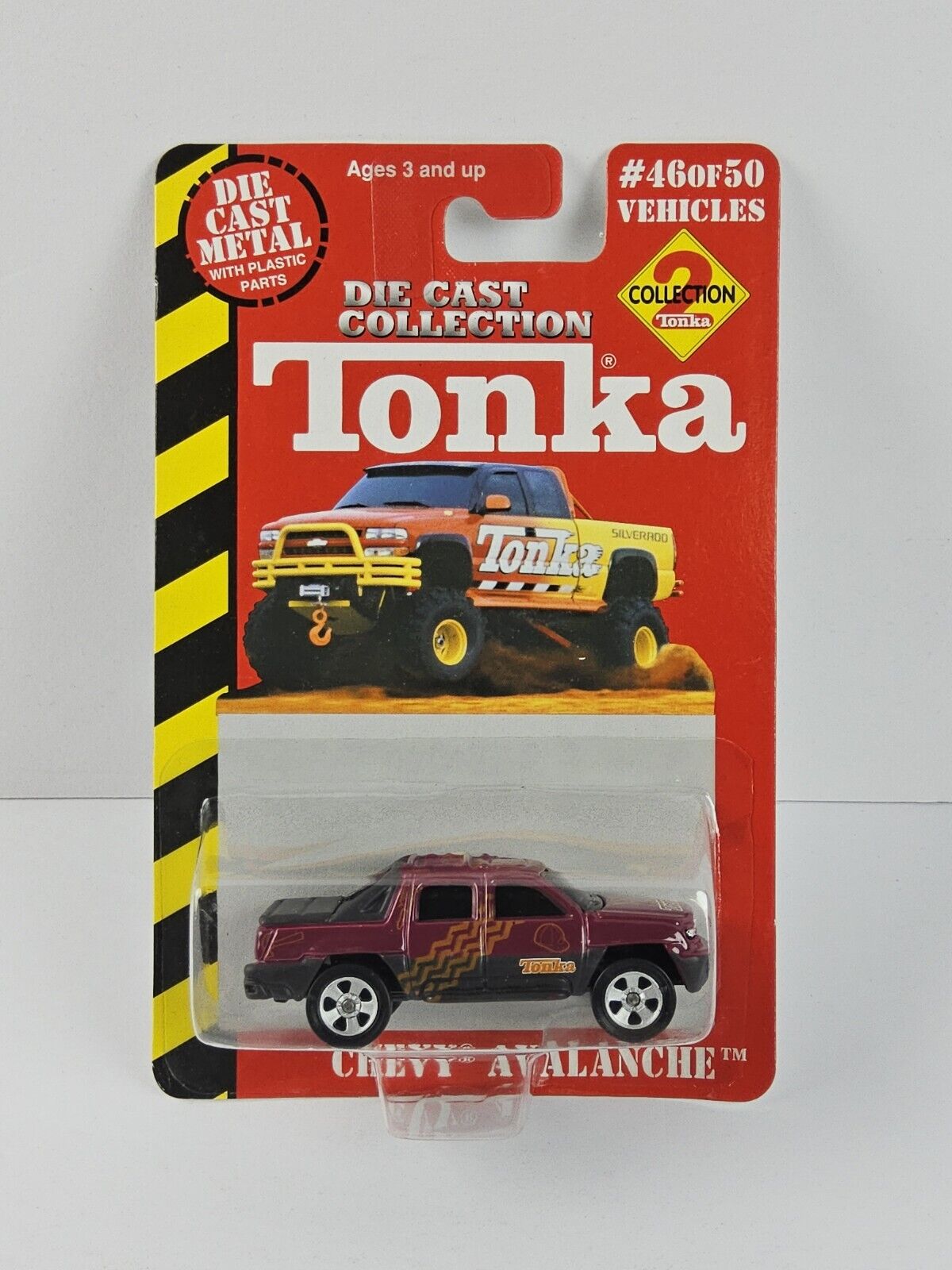 2000 Maisto Tonka Diecast Metal Collection 2 Chevy Avalanche Truck 46 NEW