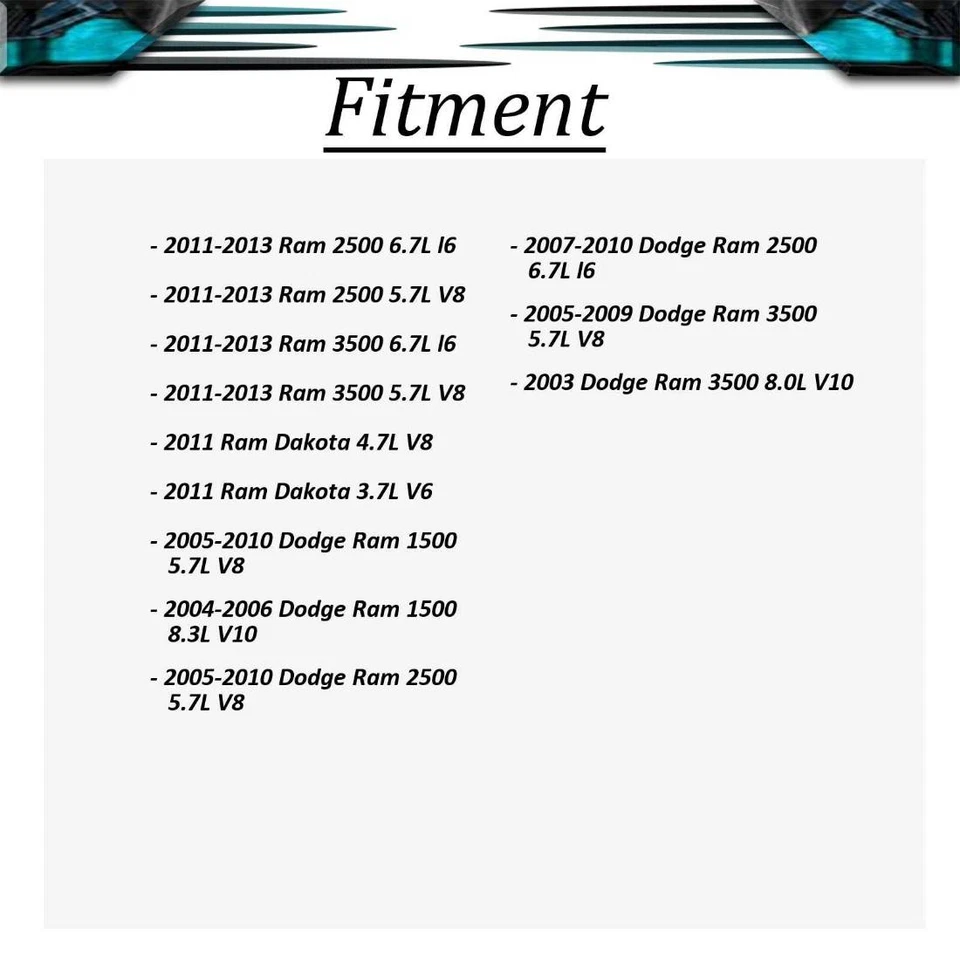 gpd. Kit de juntas tóricas y sistema de aire acondicionado para Dakota Dodge 2005 2006 2007 2008 2009 Foto 3 de 4