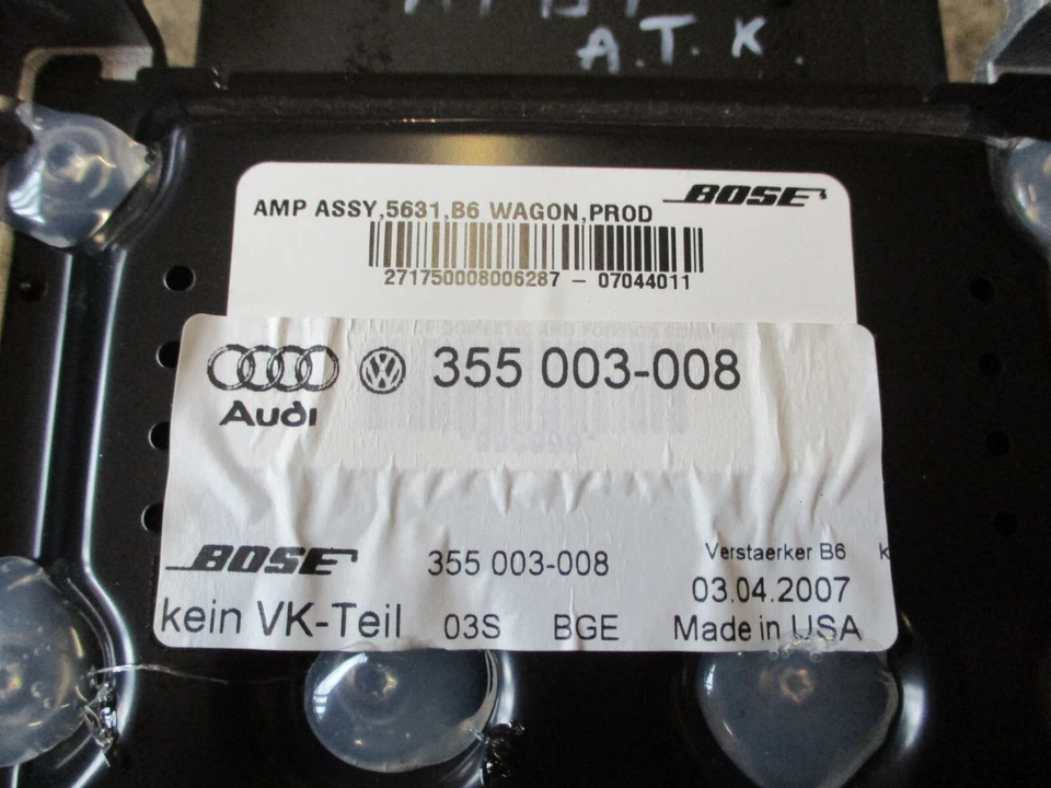 BOSE Verstärker AUDI A4 S4 B6 B7 Endstufe 355003-008 355003008 AMP 5631 - Bild 4 von 4