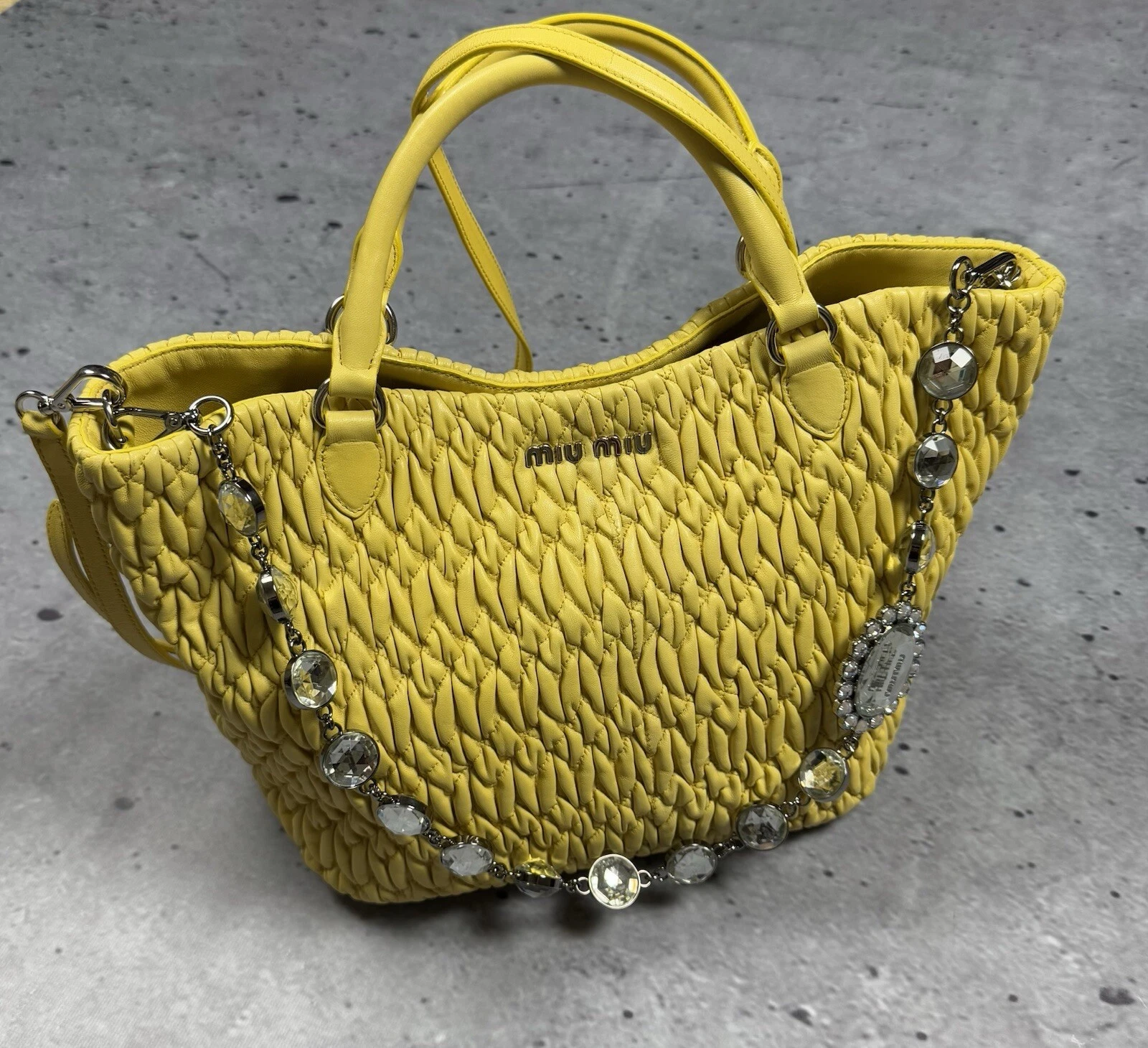Miu Miu Nappa Crystal Bag