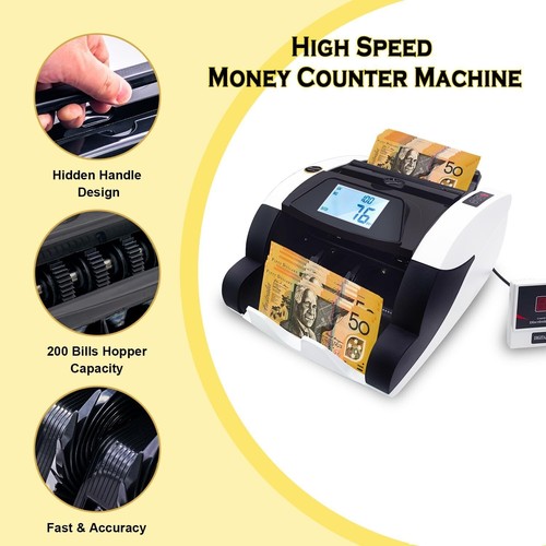 Money Counting Machine, Australian Money Counter Automatic Bill Counter Cash Cou - Picture 4 of 9