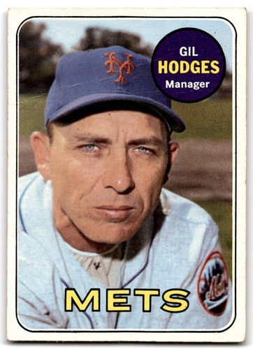 Gil Hodges 1969 Topps Baseball High # #564 New York Mets - GD (Wrinkle)