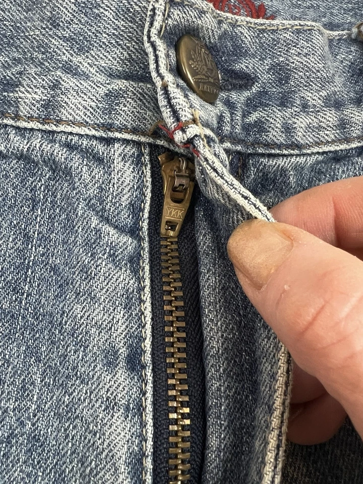 Reunion Men’s Denim Jeans Shorts Sz 36 With 11” Inseam Baggy Y2K - Image 3 of 4