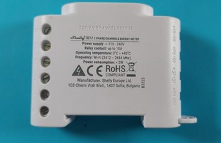 Shelly 3EM (3 Phasen WLAN Energiezähler / Smart Meter von Allterco)