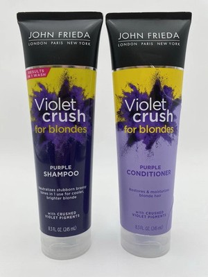 2 Pack ~ John Frieda Violet Crush for Blondes purple Shampoo & Conditioner 8.3oz