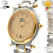 Orologio Vintage [Quasi Come Nuovo] Burberrys London Prorsum Quadrante Oro Argento Donna 25mm