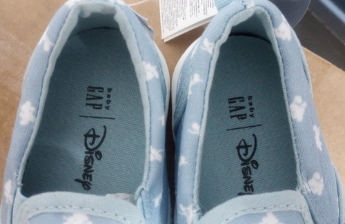 Baby Gap Mickey Mouse Slip On Sneakers Shoes Memory Foam Toddler 8 9 10 $39.95 - Picture 9 of 9