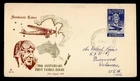 DR WHO 1958 AUSTRALIA FDC FIRST FLIGHT TASMAN ANIV ROYAL CACHET R61188