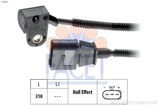 Facet Sensor, Nockenwellenposition 9.0456 FüR Audi Chrysler Dodge Jeep Seat VW-image